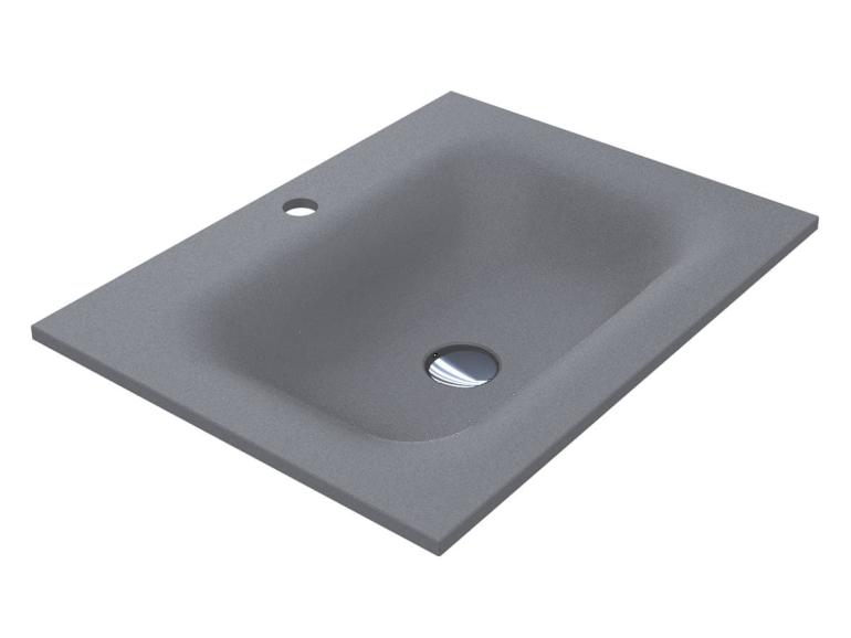 Washbasin JESSEL 600 MIRASTONE GRAY