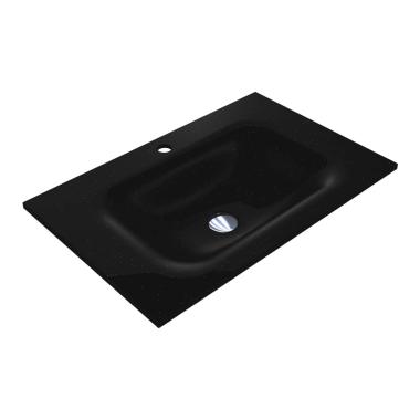 Washbasin JESSEL 700 MIRASTONE BLACK SHINE