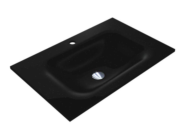 Washbasin JESSEL 700 MIRASTONE BLACK SHINE