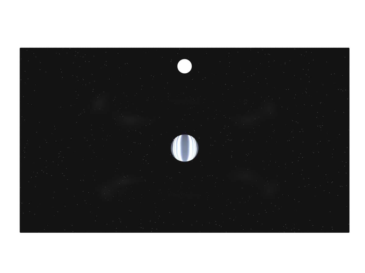 Washbasin JESSEL 800 MIRASTONE BLACK SHINE