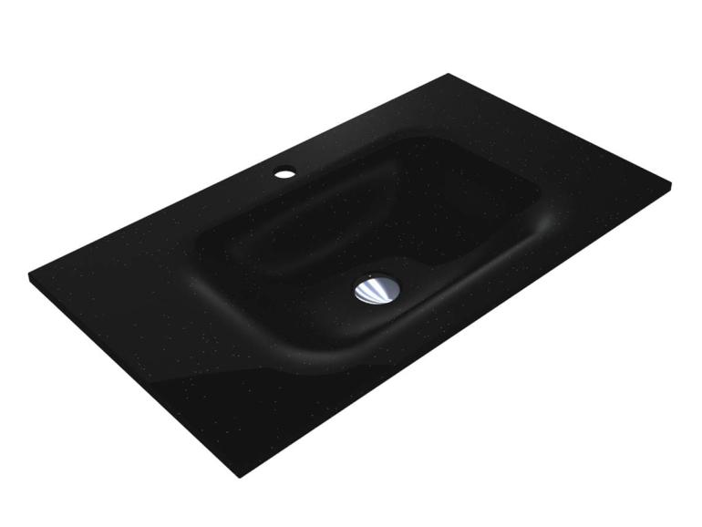 Washbasin JESSEL 800 MIRASTONE BLACK SHINE
