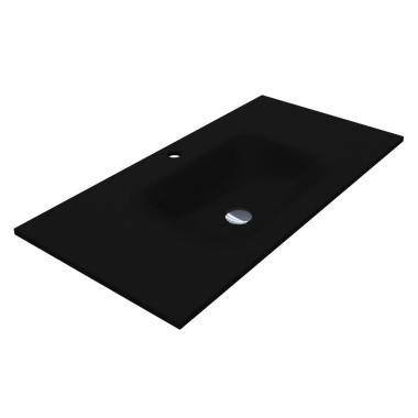 Washbasin JESSEL 900 MIRASTONE BLACK SHINE