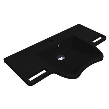 Washbasin KRAKOW MIRASTONE BLACK SHINE