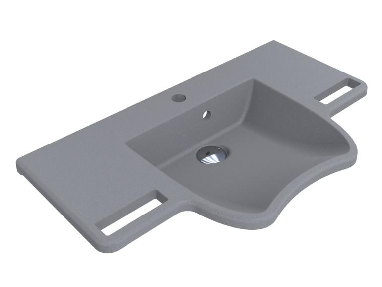 Washbasin KRAKOW MIRASTONE GRAY