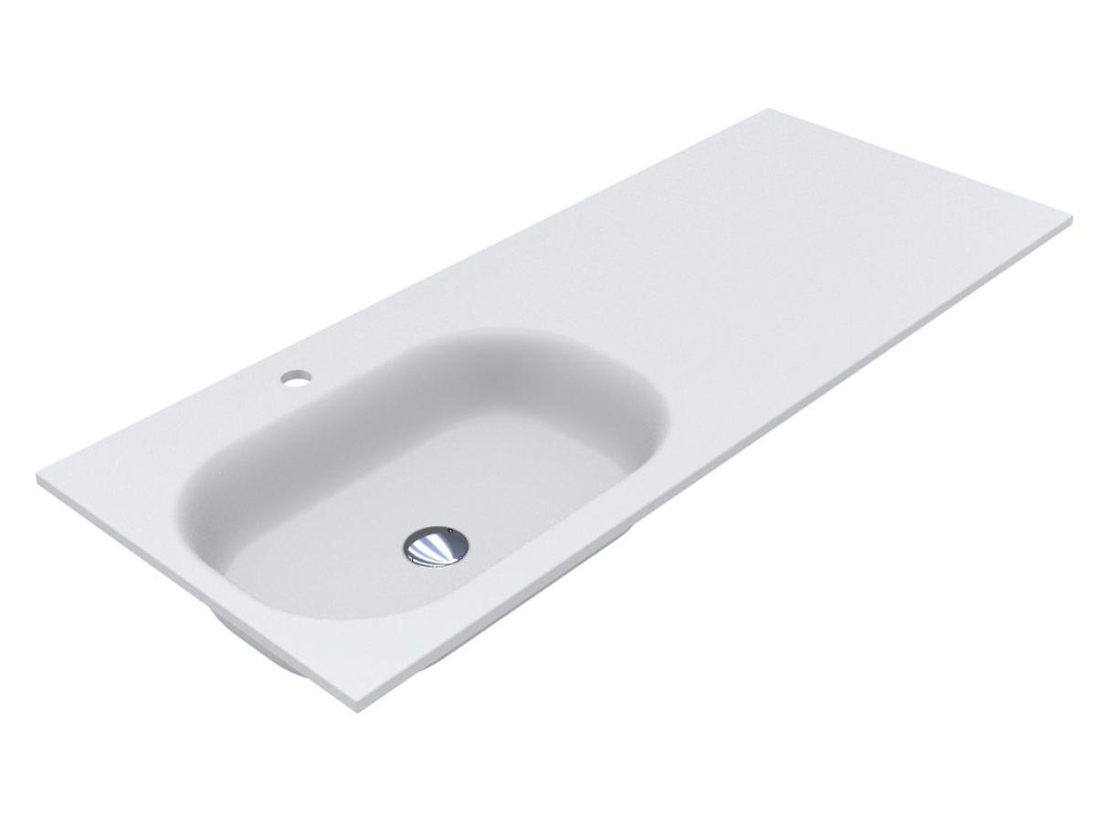 Washbasin LAKE 1250 L MATT