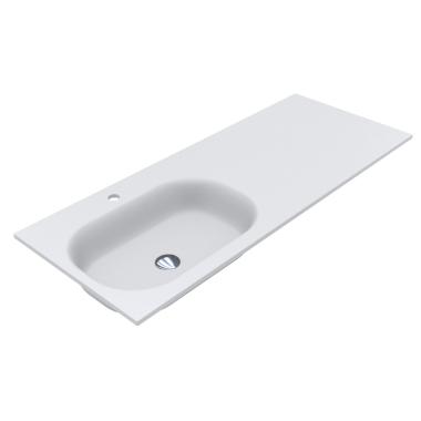 Washbasin LAKE 1250 L MATT