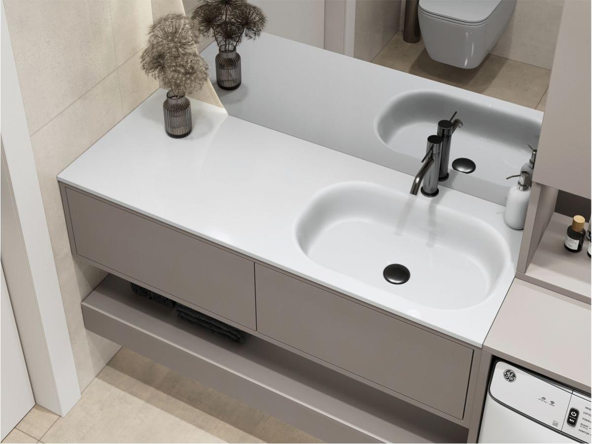 Washbasin LAKE 1250 R