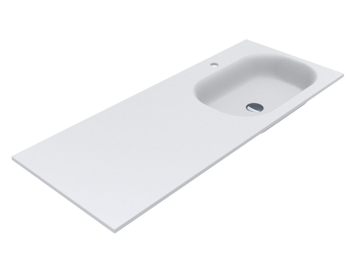 Washbasin LAKE 1250 R MATT