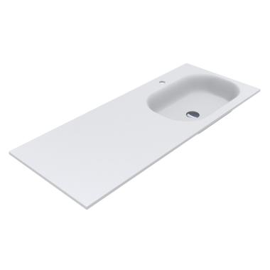 Washbasin LAKE 1250 R MATT