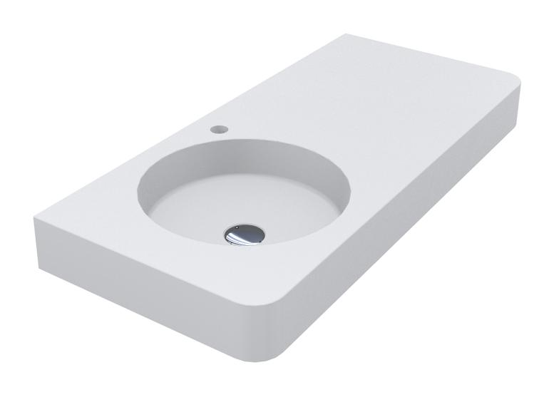 Washbasin LOOP 1000 L MATT