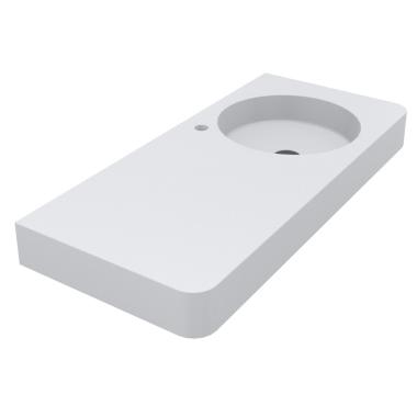 Washbasin LOOP 1000 R MATT