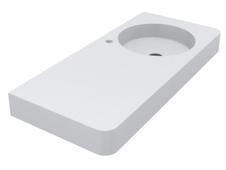 Washbasin LOOP 1000 R MATT