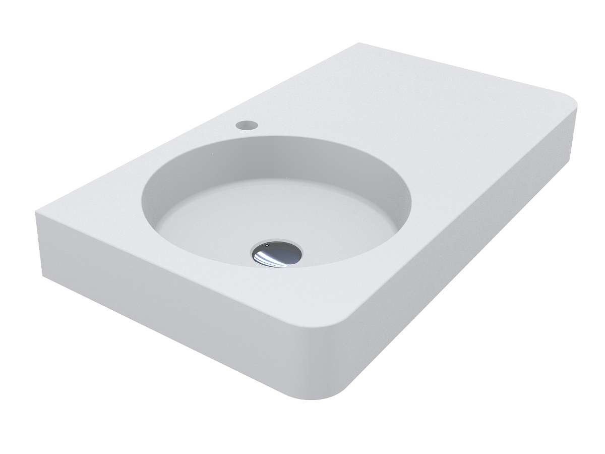 Washbasin LOOP 800 L MATT