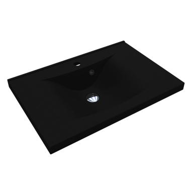 Washbasin LORRY MIRASTONE BLACK SHINE