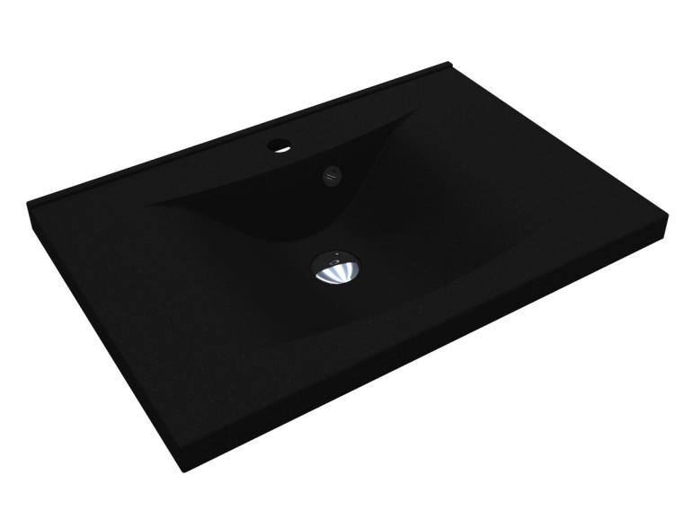 Washbasin LORRY MIRASTONE BLACK SHINE