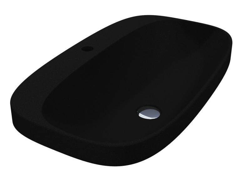 Washbasin MOLLE MIRASTONE BLACK SHINE