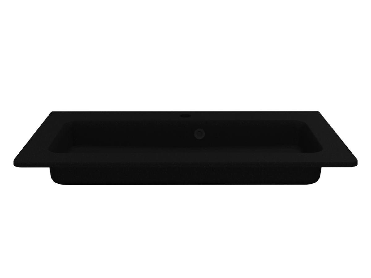 Washbasin ROSTRIKS TRES MIRASTONE BLACK SHINE