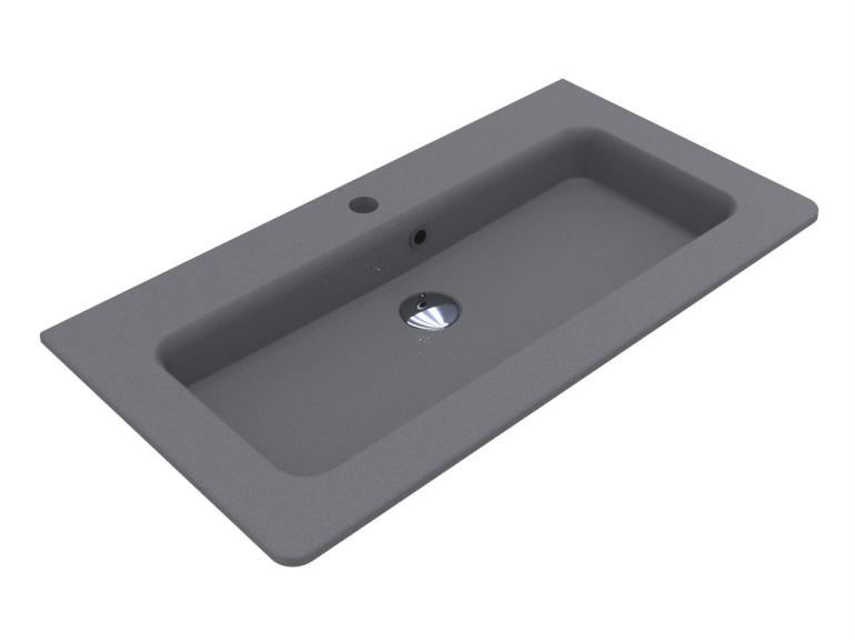 Washbasin ROSTRIKS TRES MIRASTONE GRAY