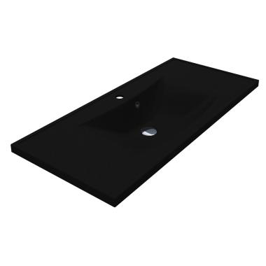 Washbasin ROSTRIKS UNO MIRASTONE BLACK SHINE