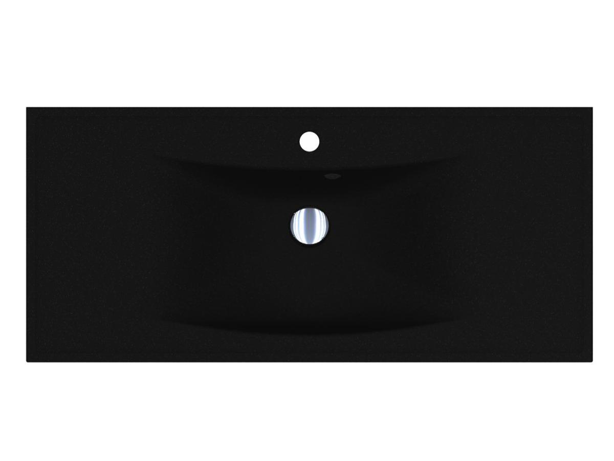 Washbasin ROSTRIKS UNO MIRASTONE BLACK SHINE