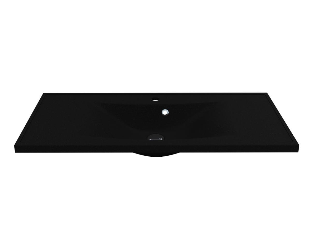 Washbasin ROSTRIKS UNO MIRASTONE BLACK SHINE