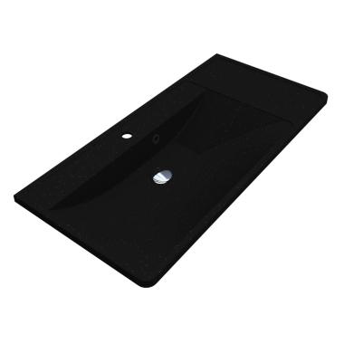 Washbasin SACRAMENTO MIRASTONE BLACK SHINE