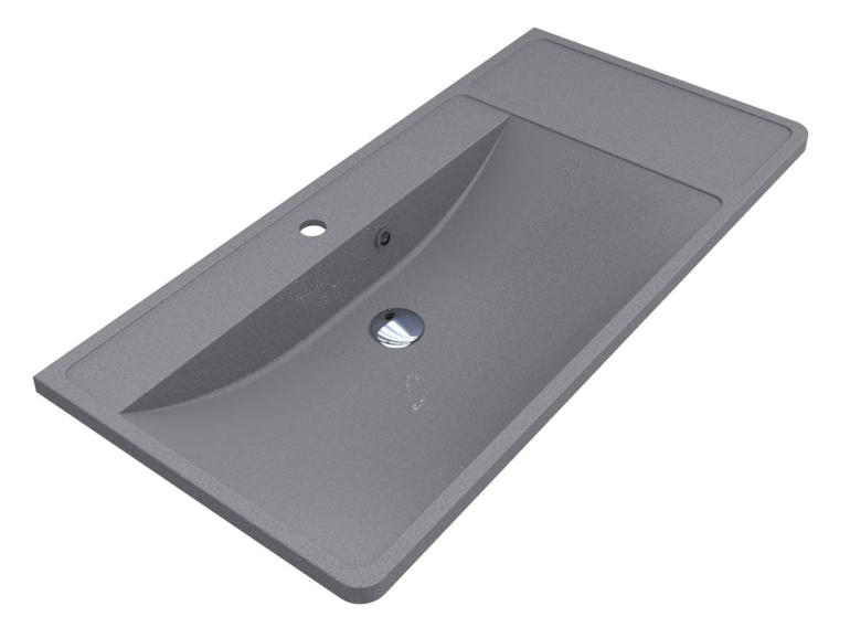 Washbasin SACRAMENTO MIRASTONE GRAY