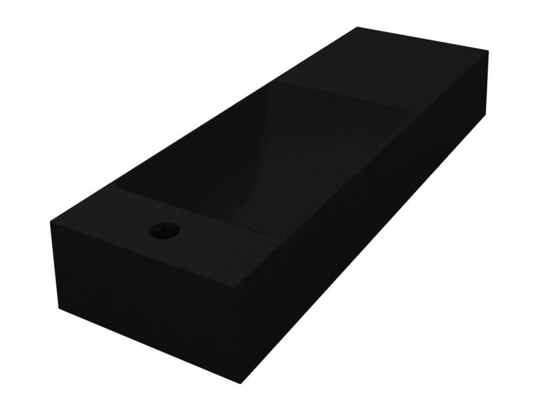 Washbasin SHANGHAI L MIRASTONE BLACK SHINE