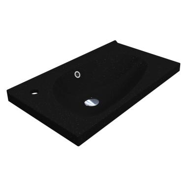 Washbasin TITANIA MIRASTONE BLACK SHINE