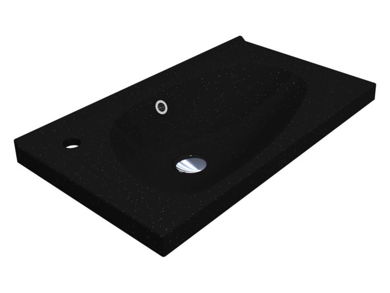 Washbasin TITANIA MIRASTONE BLACK SHINE