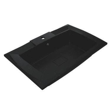 Washbasin TORONTO MIRASTONE BLACK SHINE