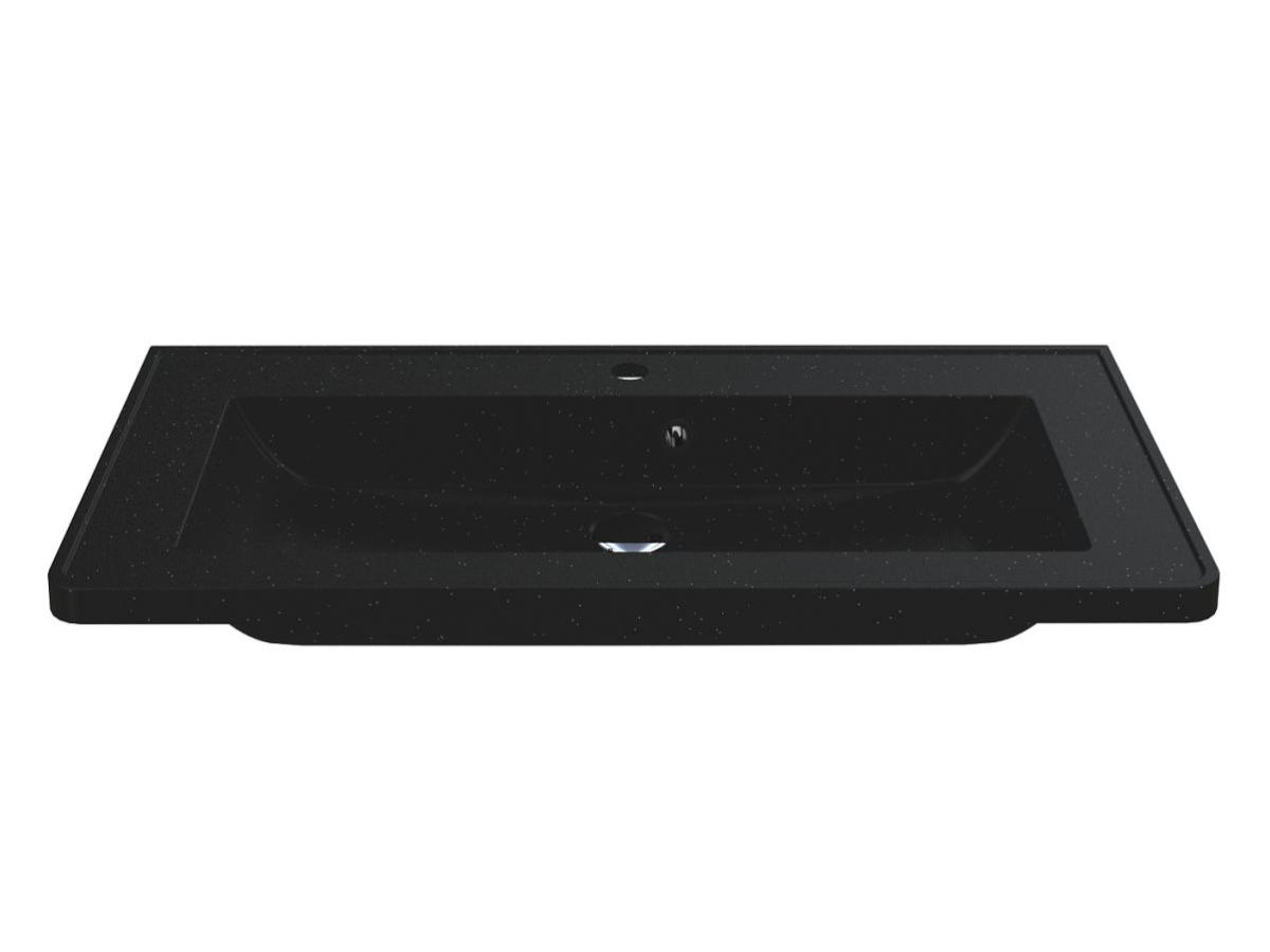 Washbasin TRES MIRASTONE BLACK SHINE
