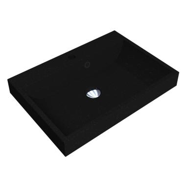 Washbasin VARNA 600 MIRASTONE BLACK SHINE
