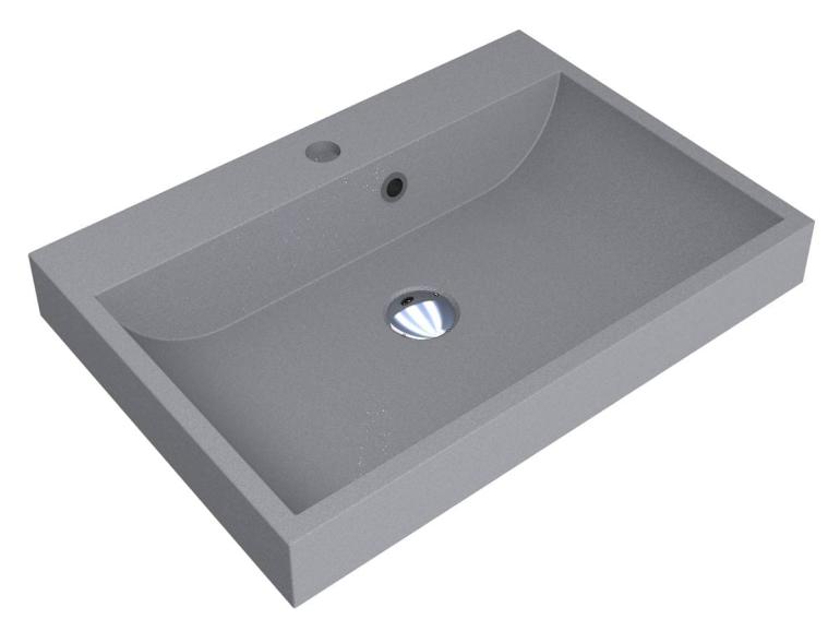 Washbasin VARNA 600 MIRASTONE GRAY