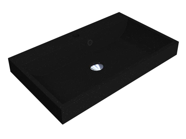 Washbasin VARNA 700 MIRASTONE BLACK SHINE