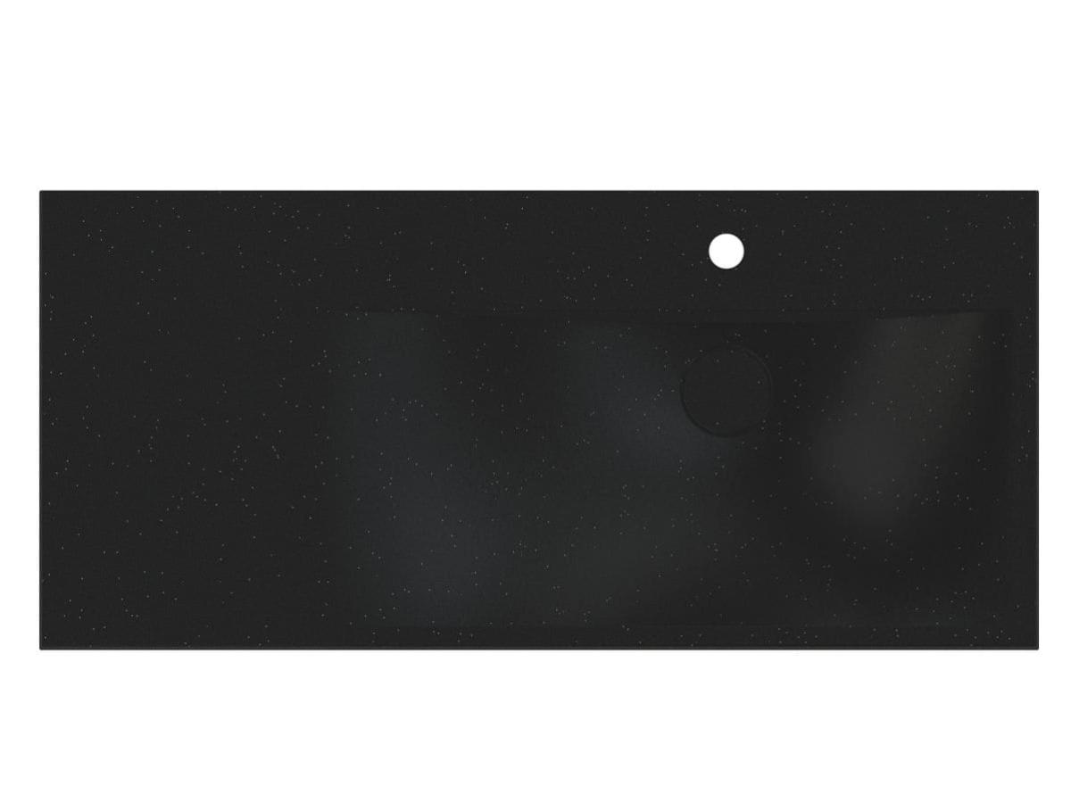 Washbasin VIOLA 1000 R MIRASTONE BLACK SHINE