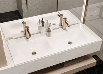 Washbasin JESSEL 1100-2made of artificial stone