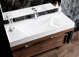 Washbasin FLY 1200made of artificial stone