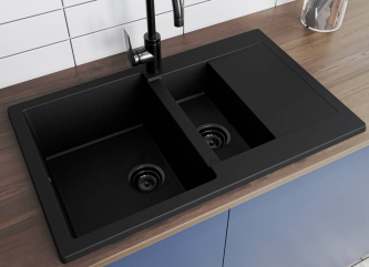 Kitchen sink LAPAS blackmade of artificial stone