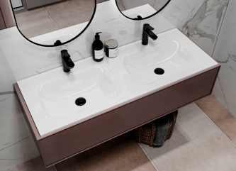 Washbasin JESSEL 1200-2made of artificial stone
