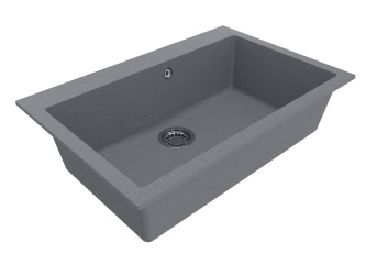 Kitchen sink HANOI 760 graymade of artificial stone