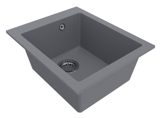 Kitchen sink HANOI 410 graymade of artificial stone